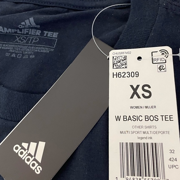 Adidas Women Basic Bos Tee  Short sleeves  T-shirt XS - Picture 4 of 7